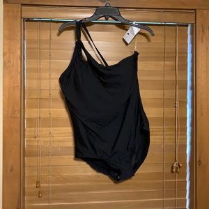Land’s End One Shoulder Tummy Control Swimsuit